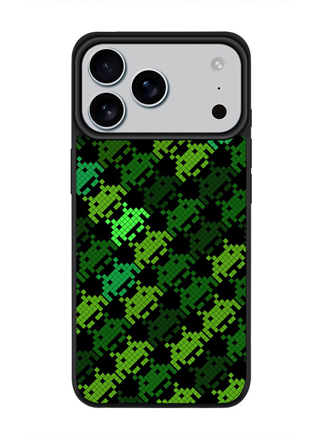 Stylizedd iPhone 17 Pro Max Case, [Compatible with MagSafe] Slim Magnetic cover Phone Case iPhone 17 Pro Max -Invader Matrix - Image 1