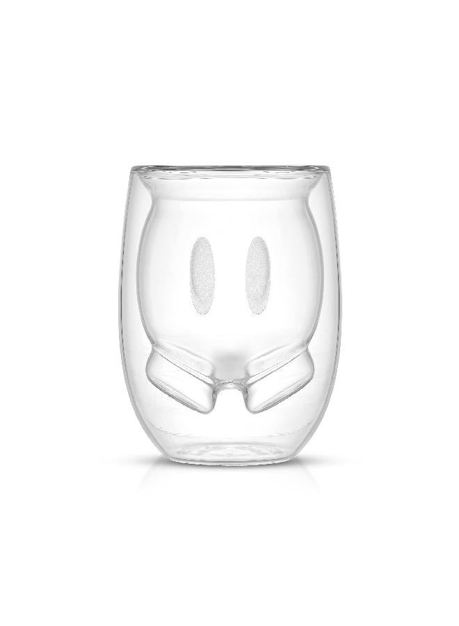 JoyJolt JoyJolt Mickey Pants and Minnie Skirt 3D 7.4oz Double Wall Glass Coffee Cups (2pc). Disney Coffee Mug, Espresso Cups and Tea Cups Collection of Double Wall Glasses and Disney Gifts. - Image 2