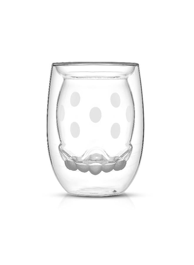 JoyJolt JoyJolt Mickey Pants and Minnie Skirt 3D 7.4oz Double Wall Glass Coffee Cups (2pc). Disney Coffee Mug, Espresso Cups and Tea Cups Collection of Double Wall Glasses and Disney Gifts. - Image 3