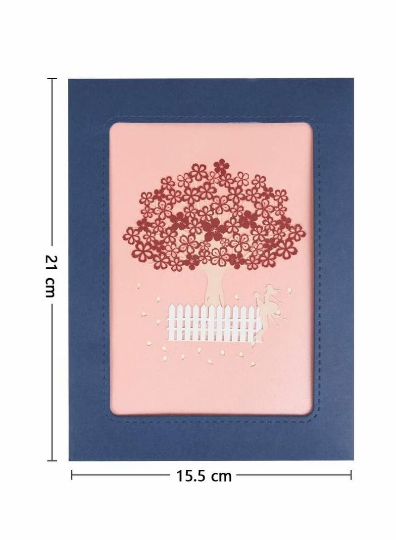 Excefore 3D Pop Up Card, Romantic Lovers Card with Couples Under Red Cherry Tree, Anniversary Card, Wedding Card, Birthday Card with Envelope for Wife Husband Girlfriend Mother (Card1) - Image 5