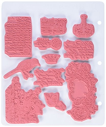 Stampers Anonymous Tim Holtz Cling Stamps 7"X8.5", Shabby French - Image 2