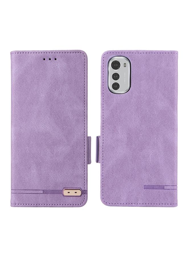 اس-توب جراب هاتف موتورولا موتو E32 4G مع مشبك مغناطيسي من الجلد - Image 2