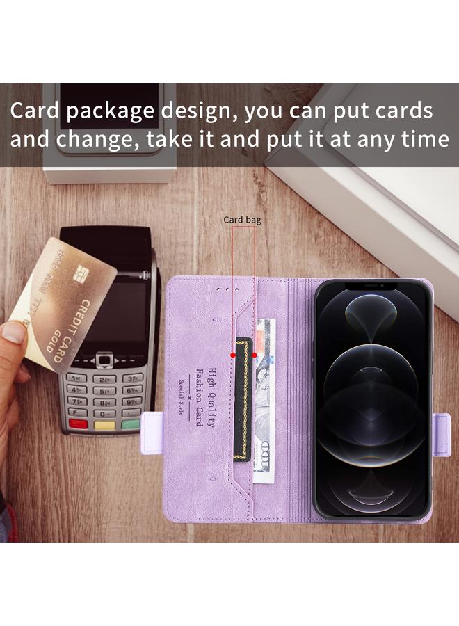 اس-توب جراب هاتف موتورولا موتو E32 4G مع مشبك مغناطيسي من الجلد - Image 4