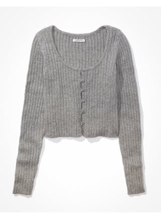 AE Button-Front Cardigan