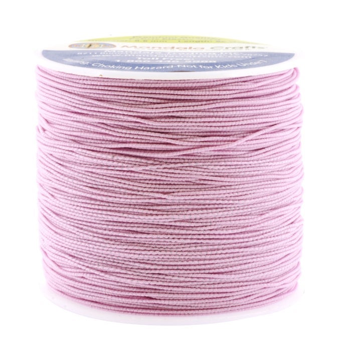 PINK SHIRRING ELASTIC THREAD FOR SEWING KNITTING SMOCKING AND DIY CRAFTS 87 YARDS 06MM FINE THIN STRETCH THREAD FOR SEWING MACHINES