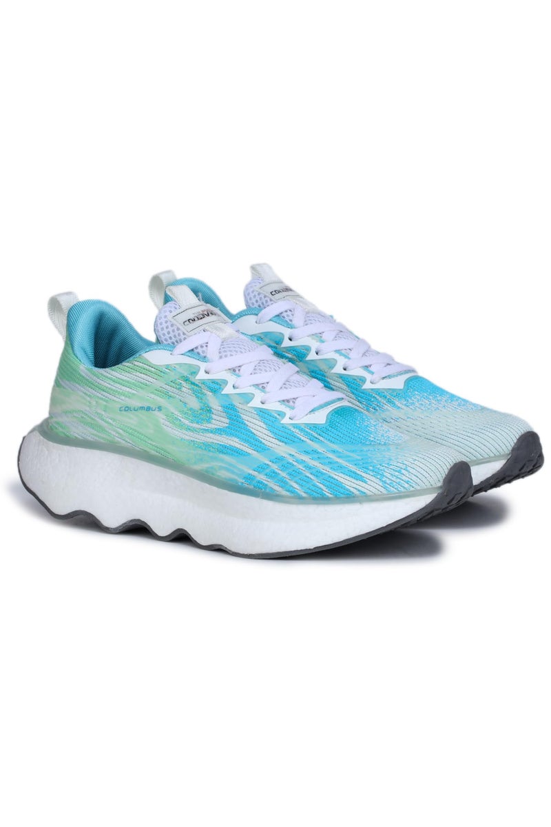 Columbus Viper Sports Shoes - Running Shoes|Walking Shoes| Training & Gym Shoe | Outdoors Shoe for Men (Aqua & Green), UK 8 - Image 1