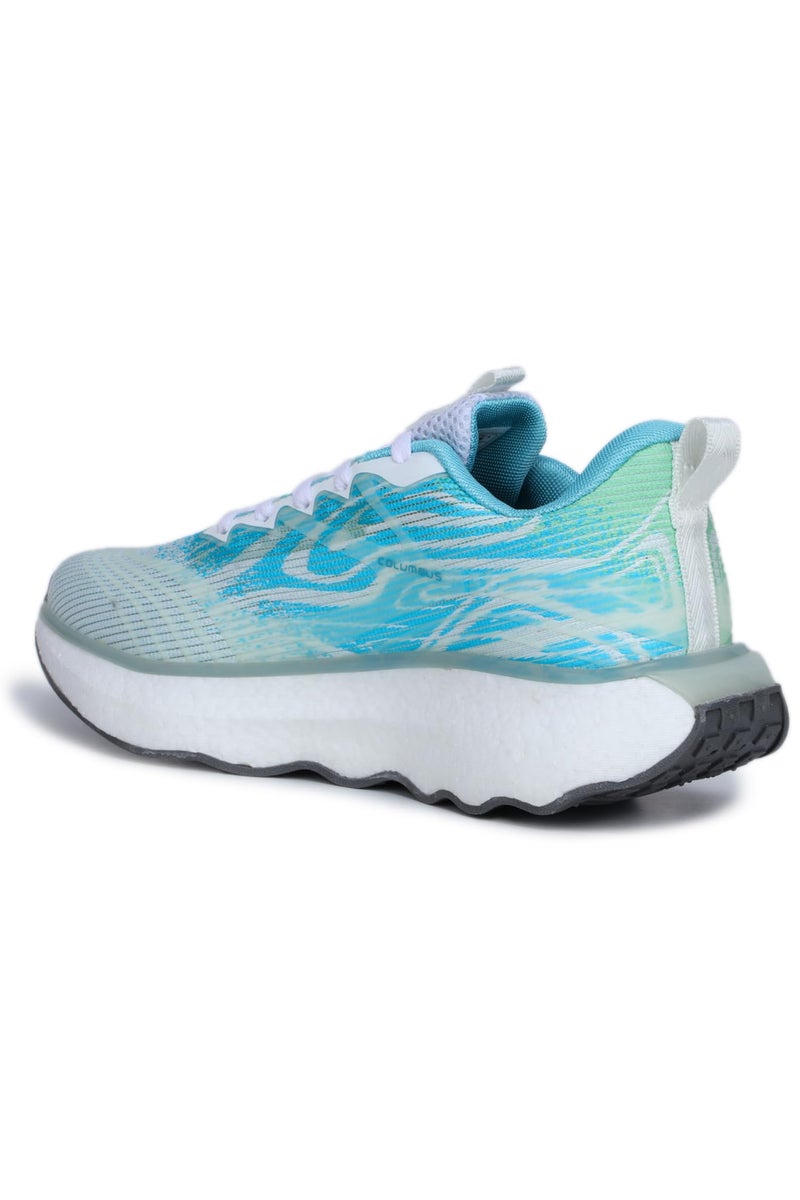 Columbus Viper Sports Shoes - Running Shoes|Walking Shoes| Training & Gym Shoe | Outdoors Shoe for Men (Aqua & Green), UK 8 - Image 4