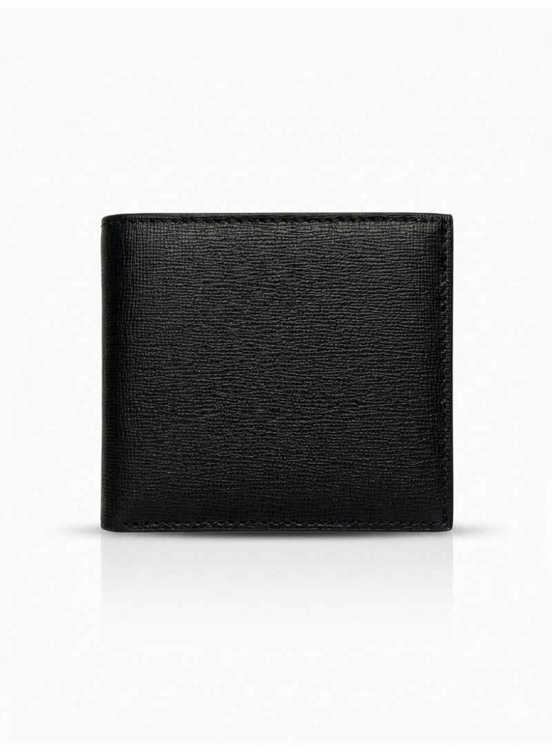 Calvin Klein Jeans Leather Bi-Fold Wallet & Keychain Set For Men Black t8we1.10 - Image 3