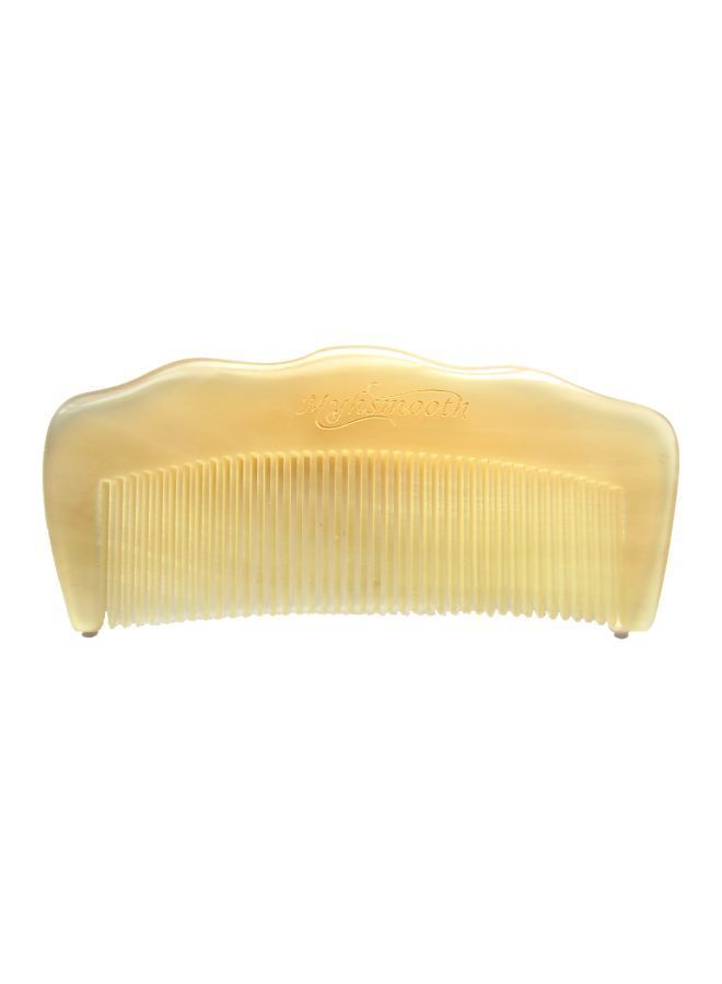 NIBEMINENT Wide Tooth Hair Comb Beige - Image 1