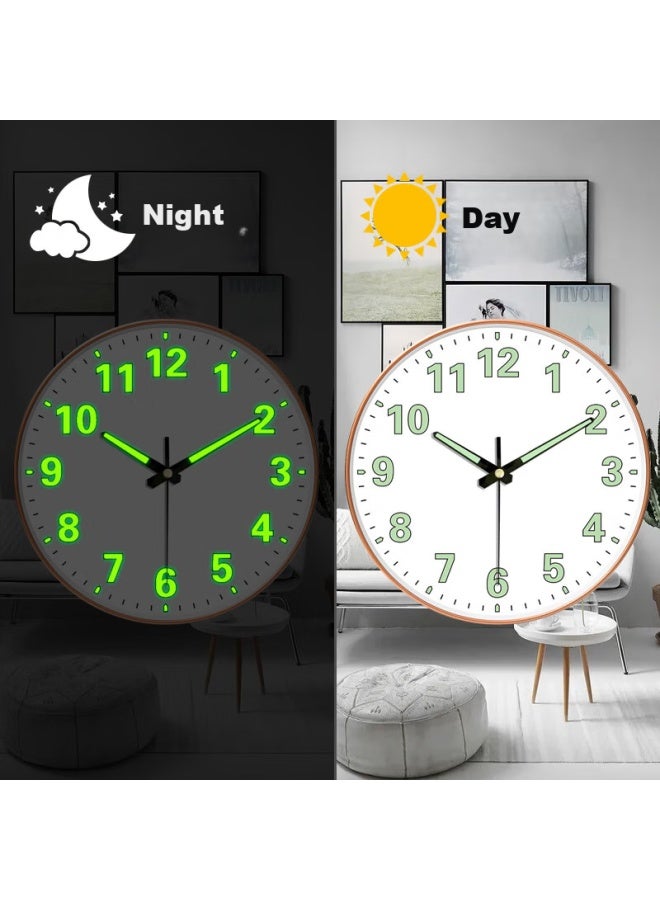Peng Chuang Pengchuang Luminous Wall Clock Creative Clock Living Room Quartz Clock Home Clock Light Luxury Modern Wall Clock Hanging Table Hanging Wall - Image 2
