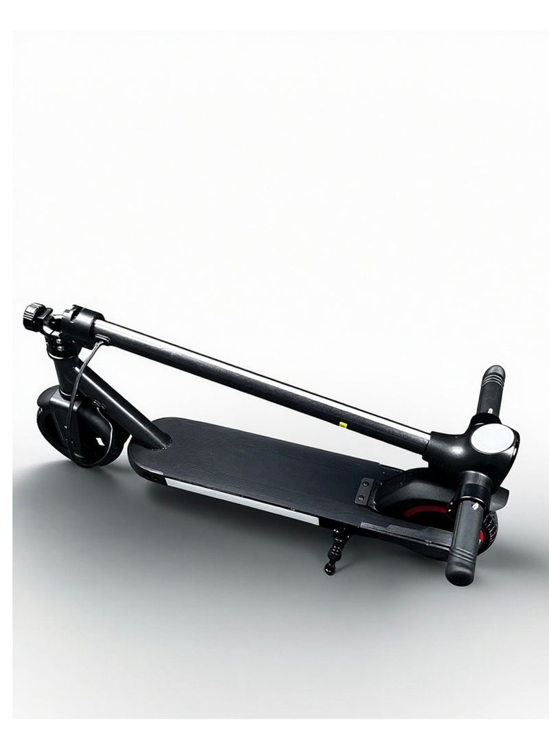 Bebi سكوتر خفيف الوزن وقابل للطي بقوة 24 فولت 2.5 أمبير، مزود بمعدات واقية، مناسب للأطفال من عمر 5 سنوات فما فوق، مثالي للمدرسة والحرم الجامعي وركوب الحديقة، أسود - Image 3