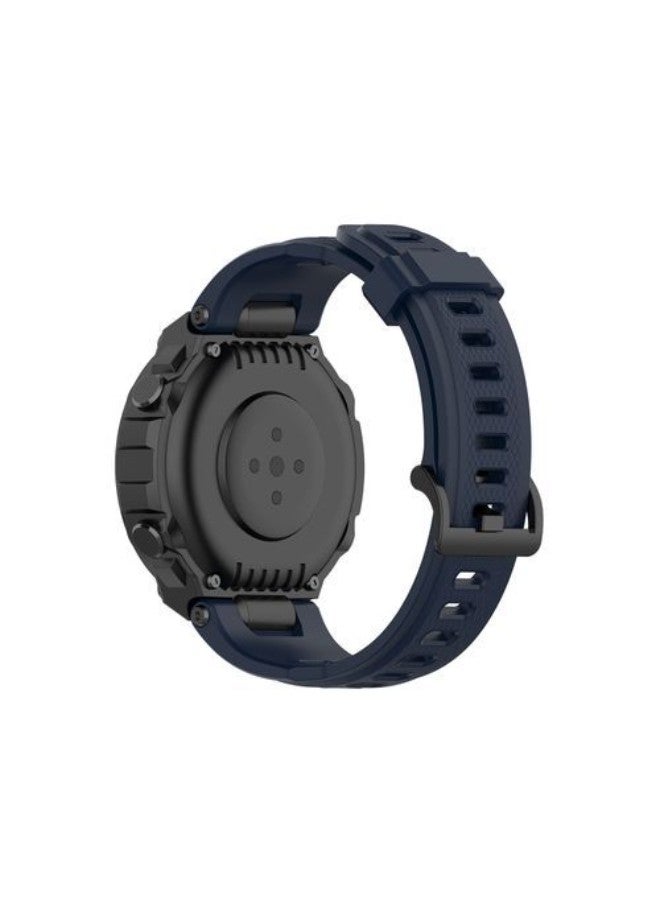 For Amazfit T-Rex Pro Silicone Replacement Strap Watchband With Dismantling Tools Blue
