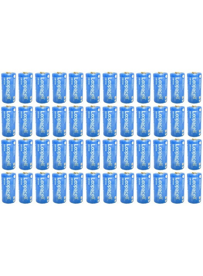48 pcs Lithium CR123A 3V Lithium Battery - for Camera, Flashlight, etc. (Non Rechargeable Batteries)