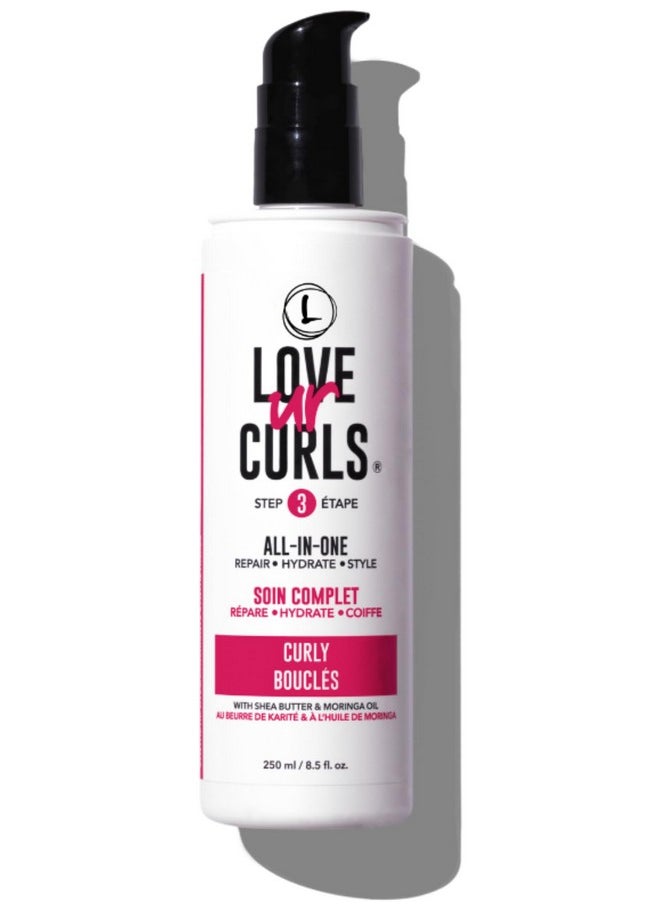 Love Ur Curls - - Lus All In One Curl Cream Styler, Anti Frizz Curling Cream For Curly Hair, Repair, Define, Hydrate & Style With Shea Butter, 250Ml - Image 1
