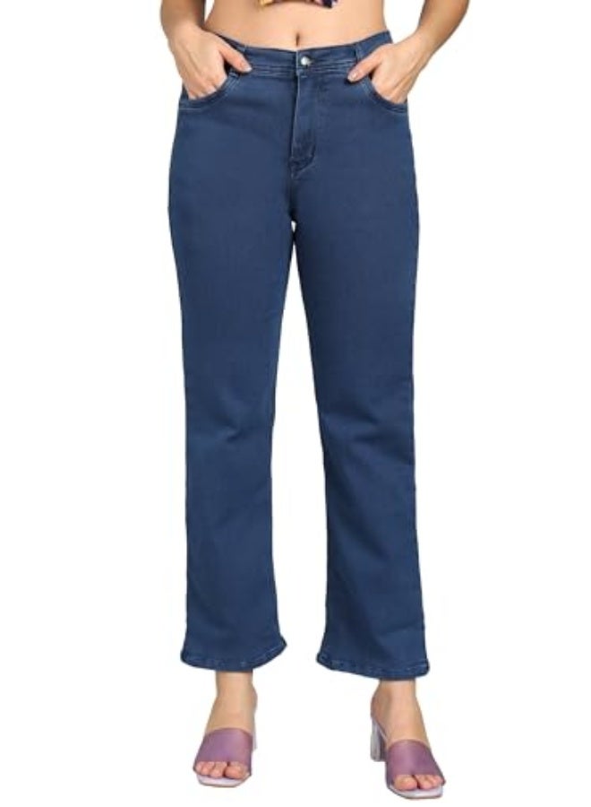Nifty Women's Denim Stretchable Straight Fit Jeans - Image 1