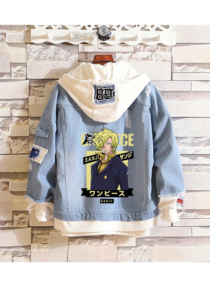 KUYING New One Piece Casual Loose Denim Jacket  - Image 1