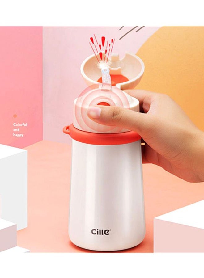 NIBEMINENT Kindergarten Portable Straw Bottle White - Image 2