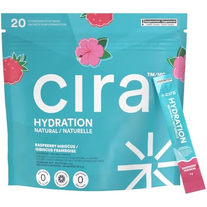 Cira Hydration Stick Packs - Raspberry Hibiscus - 20 Servings - Image 1