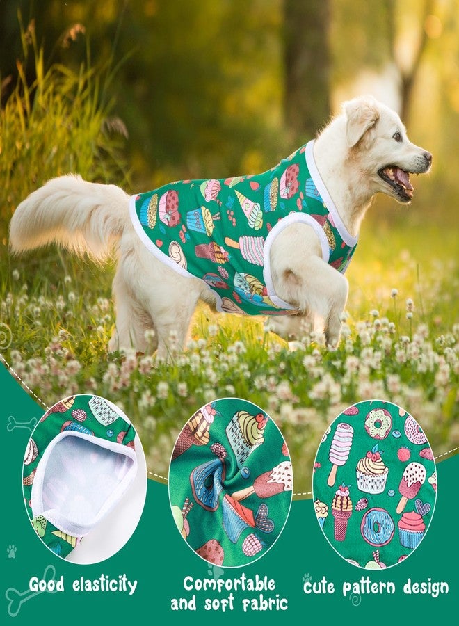 Saintrygo 10 Pcs Lovely Puppy Shirts Print Dog Clothes Breathable Summer Pet Cartoon Dog Shirt Clothes Sweatshirt for Puppy Cartoon Shirt Sweatshirt to Cat(X-Large) - Image 3