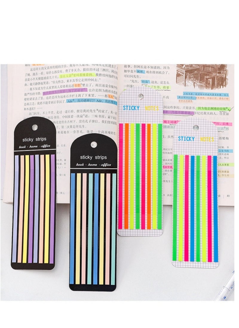 Generic - 1280Pcs Transparent Highlighter Tape Set Removable Sticky Tabs For Annotating Books Long Strips Page Markers - Image 1