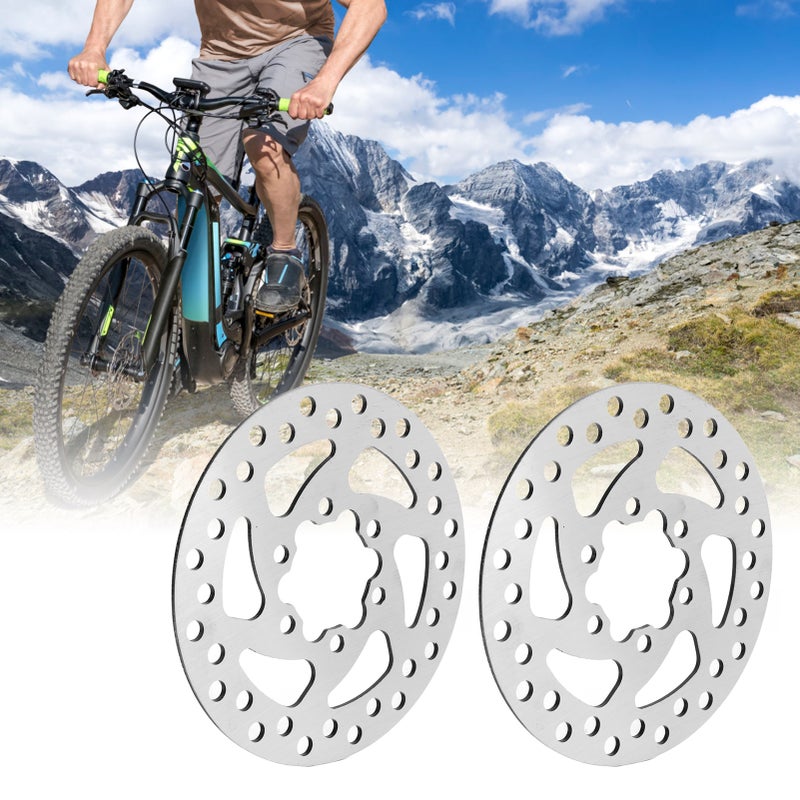 120mm Bike Disc Brake Rotors Mountain Bike Replacement Disc Brake Set with Screws - Image 1