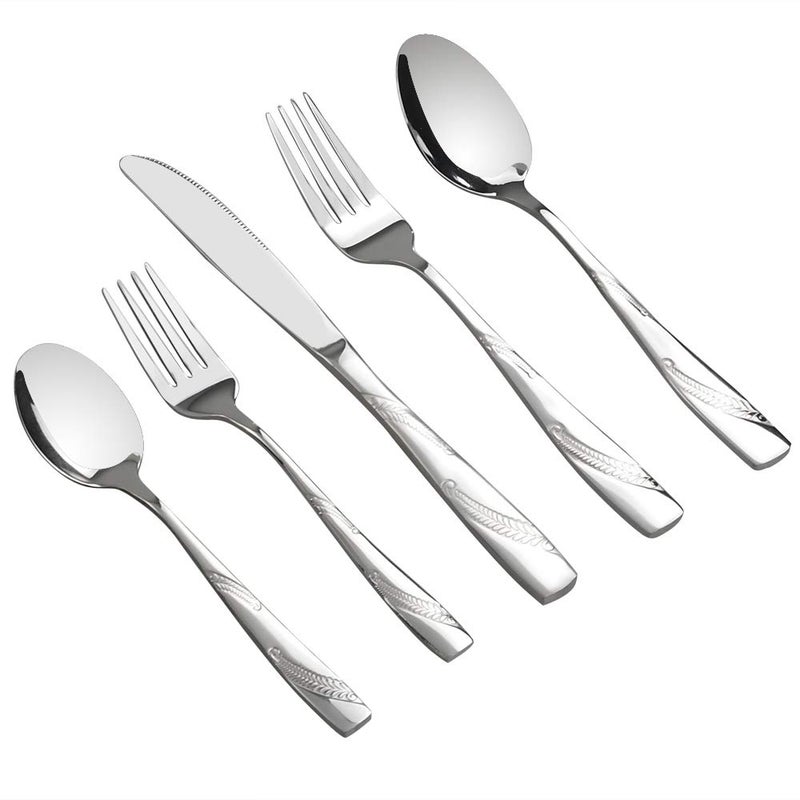 Nicesh 40-Piece Stainless Steel Flatware Cutlery  Service For 8 - Image 1