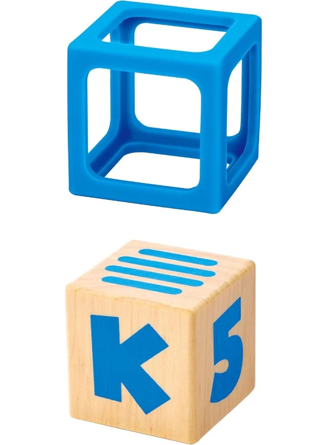 Hape Abc Tiles 10-Piece Wooden Building Blocks Set Building Blocks From 6 Months