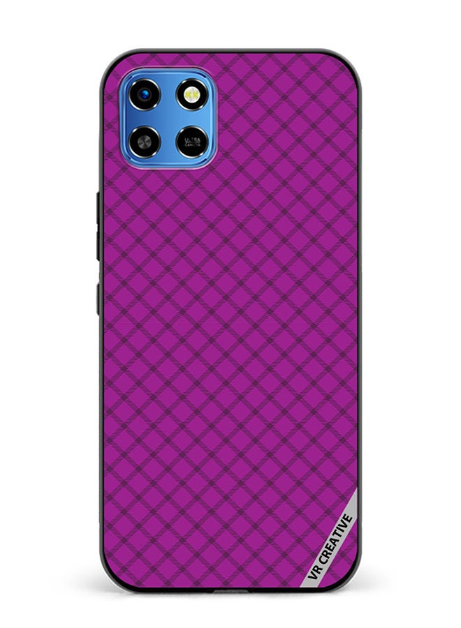 VR CREATIVE Protective Case Cover For Infinix Smart 6 HD Checks Color Square Geometric Texture Design Multicolour - Image 1