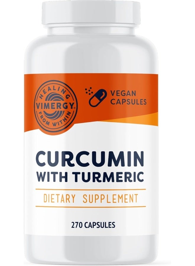 Vimergy Curcumin With Turmeric, 90 Servings Value Size Immune System Supplemen 270 Count - Image 1