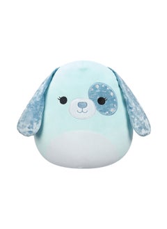 Squishmallows 12 inch Medium Plush Light Aqua Velvet Dog with Aqua Ears and Eye Patch Officially Licensed Kellytoy Plush Toy Colorful Soft Gift for Kids Girls & Boys Washable Squishy Stuff Toy Multicolor All Age  - Image 1