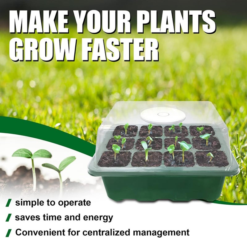 ويوبلز صواني إنبات البذور ذات الثقوب، صواني زراعة في البيوت الزجاجية، صواني إنبات النباتات - Image 2