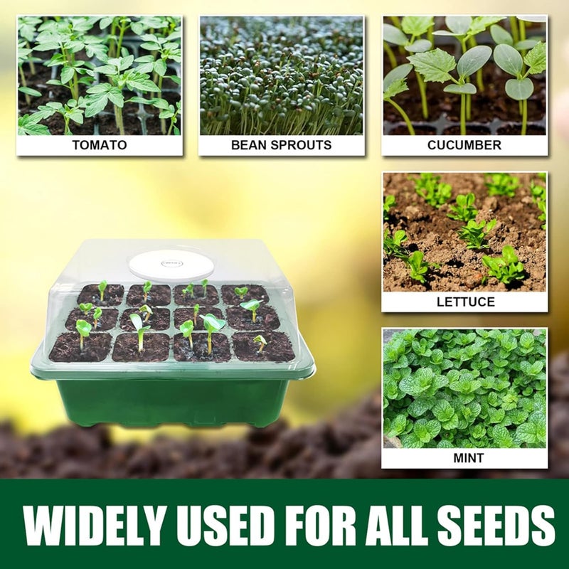 ويوبلز صواني إنبات البذور ذات الثقوب، صواني زراعة في البيوت الزجاجية، صواني إنبات النباتات - Image 5