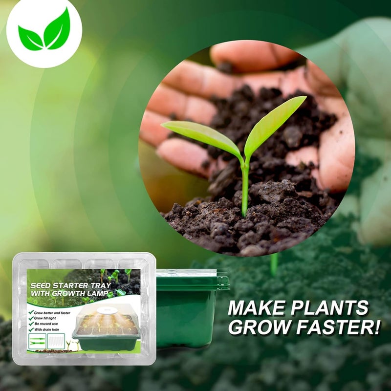 ويوبلز صواني إنبات البذور ذات الثقوب، صواني زراعة في البيوت الزجاجية، صواني إنبات النباتات - Image 4