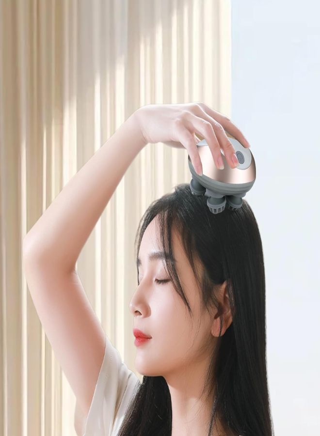 Electric head massager (third gear mode) waterproof handheld, can be used for head hair care and pet massage - Image 5