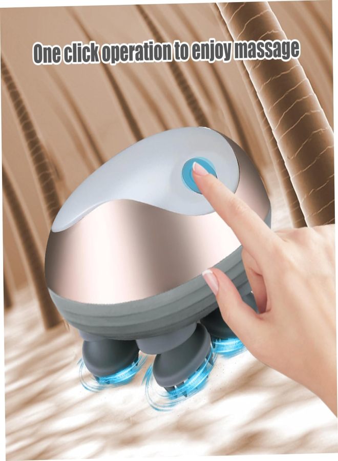 Electric head massager (third gear mode) waterproof handheld, can be used for head hair care and pet massage - Image 2