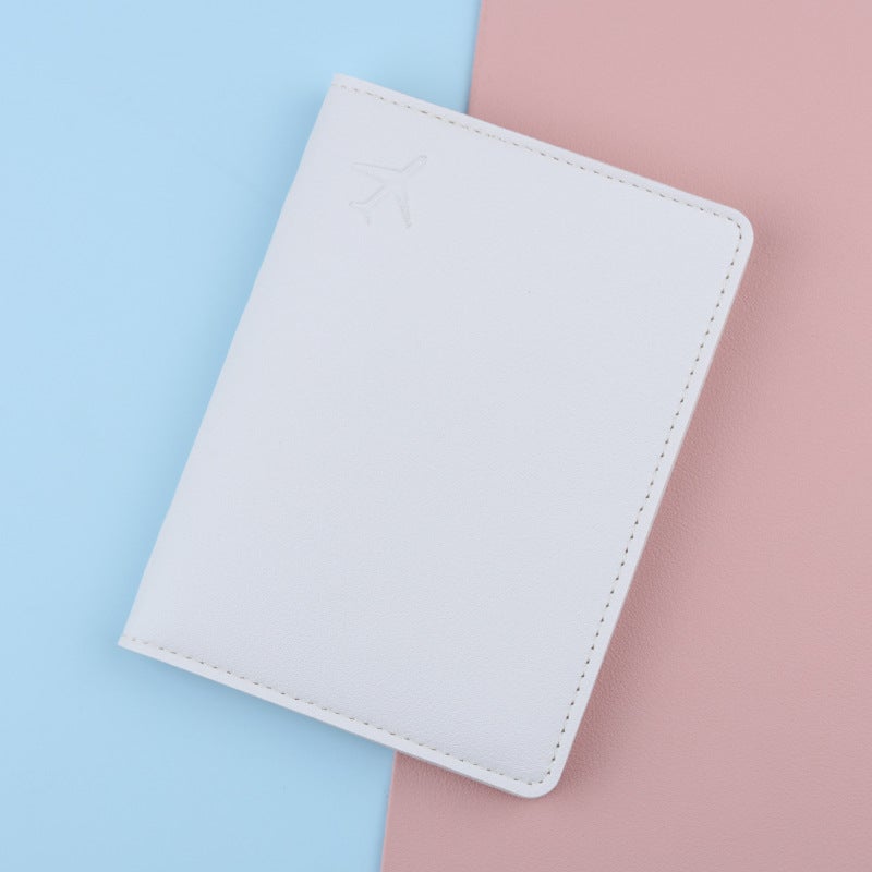 Passport Holder RFID Blocking Travel Wallet249 aircraft passport book White 249 aircraft passport book White 