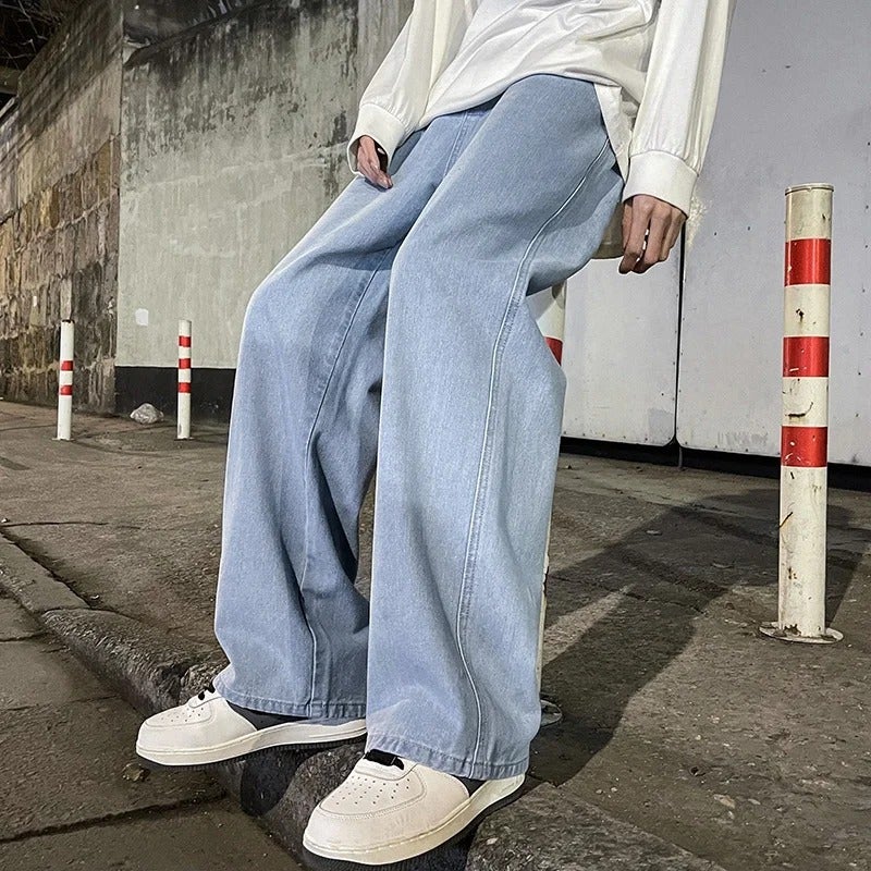Unisex Casual Daily Denim Jeans - Image 2