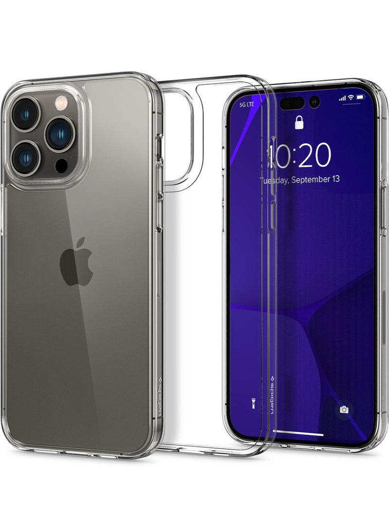 Spigen Air Skin Hybrid iPhone 14 Pro Case Cover - Crystal Clear - Image 1