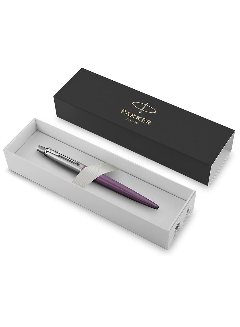 PARKER 1-Piece Jotter Ballpoint Pen Blue Ink Medium Tip Victoria Violet Barrel - Image 2