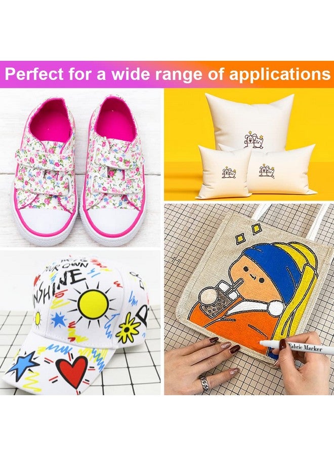 Aen Art Fabric Markers, Fabric Marker Permanent For T Shirts Clothes Pillow Canvas, Fabric Paint Pens For Kids - No Bleed, Fine Tip, Set Of 30 Colors - Image 5