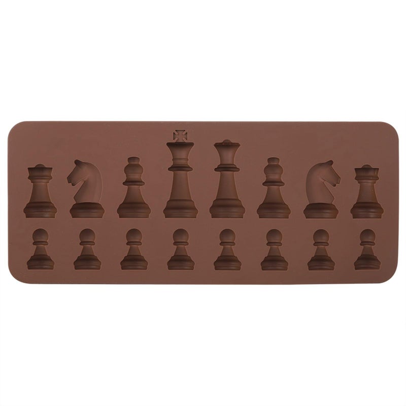 Silicone Chocolate Mold For Chess Candy Cake Topper Decoration 20.5x8.5cm - Image 2