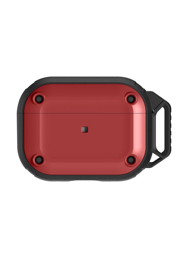 Generic - Magnetic Airpods Pro2 Generation Protective Cover For Apple Ear Shell Pro Second Generation Protective Shell 3 Generation Lock Cover-Color:Red-Applicable Model:Airpods 3 Generations - Image 1
