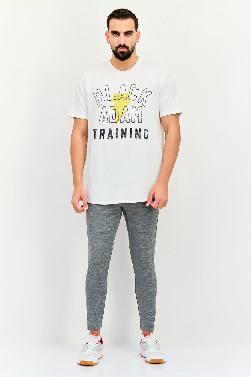 UNDER ARMOUR تي شيرت رجالي فضفاض بأكمام قصيرة للخارج، أبيض - Image 4