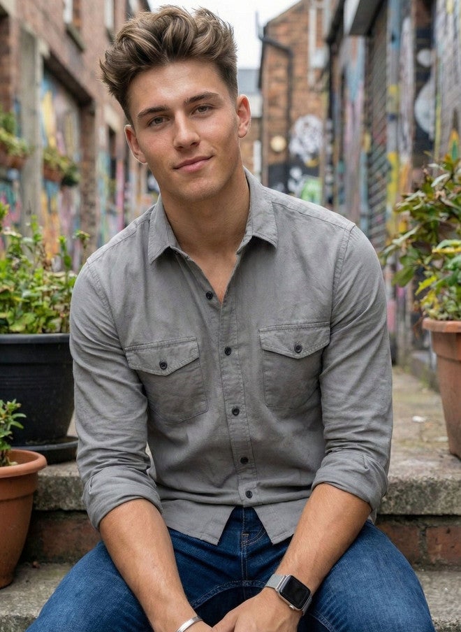 BADLAND Men Classic Casual Shirt - Image 2