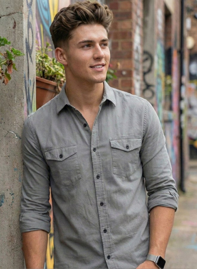 BADLAND Men Classic Casual Shirt - Image 5