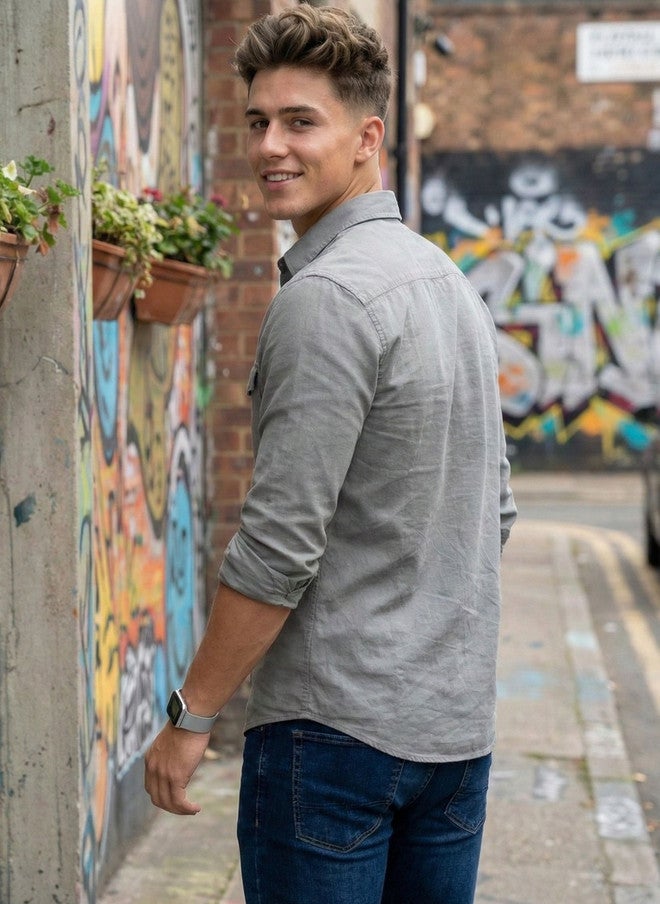 BADLAND Men Classic Casual Shirt - Image 4