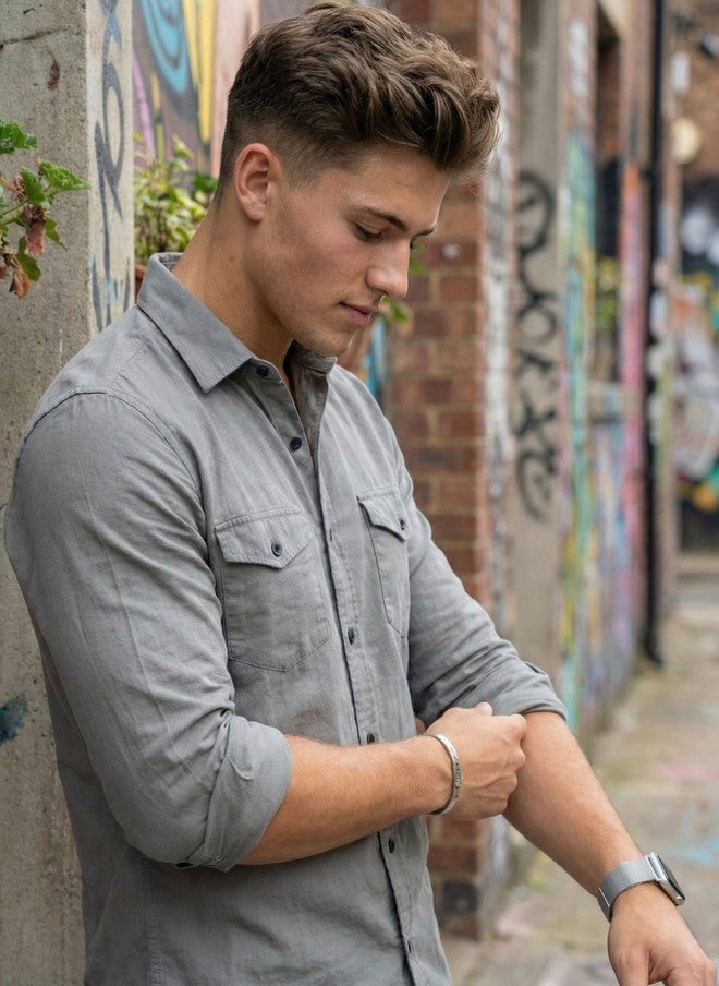 BADLAND Men Classic Casual Shirt - Image 3