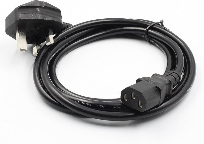 S-TEK [3m/10ft] Desktop Power Cable - Reliable Pure Copper Wire for Computers, TVs, Monitors, and More - Image 3