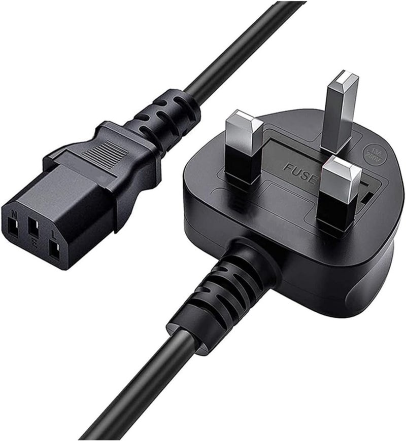 S-TEK [3m/10ft] Desktop Power Cable - Reliable Pure Copper Wire for Computers, TVs, Monitors, and More - Image 1