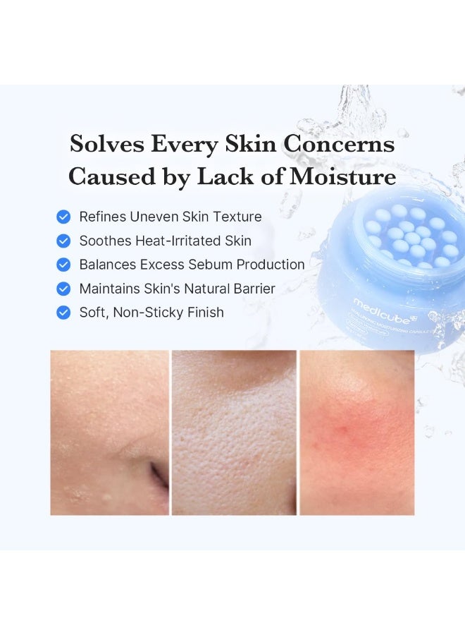 medicube Hyaluronic Acid Capsule Cream | 120H Long-Lasting Hydration, Barrier Care & Calming Daily Facial Moisturizer | With Hyaluronic Acid, Panthenol & Ceramides | 55g - Image 5